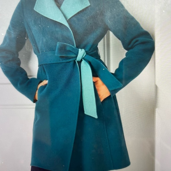 NWT PETITE TALBOTS DOUBLE FACE BELTED JACKET - Picture 1 of 7